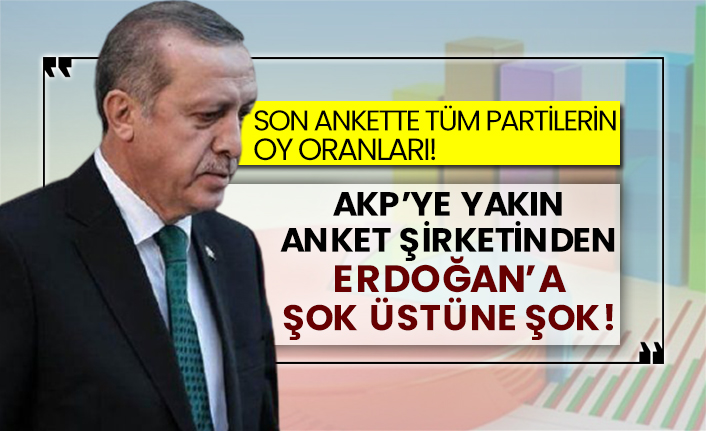 Son ankette tüm partilerin oy oranları! AKP’ye yakın anket şirketinden Erdoğan’a şok üstüne şok!