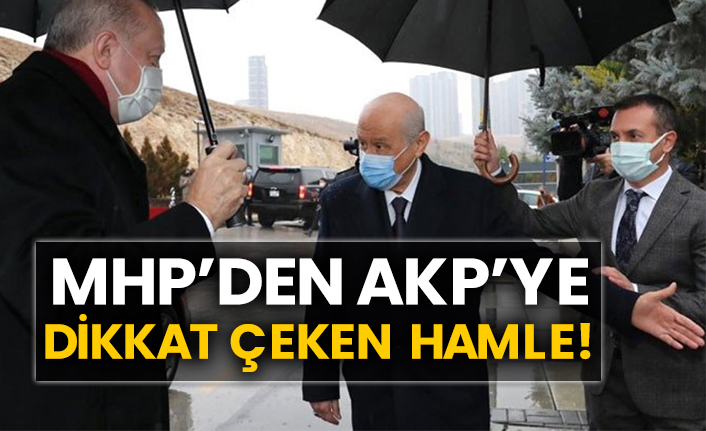 MHP’den AKP’ye dikkat çeken hamle!