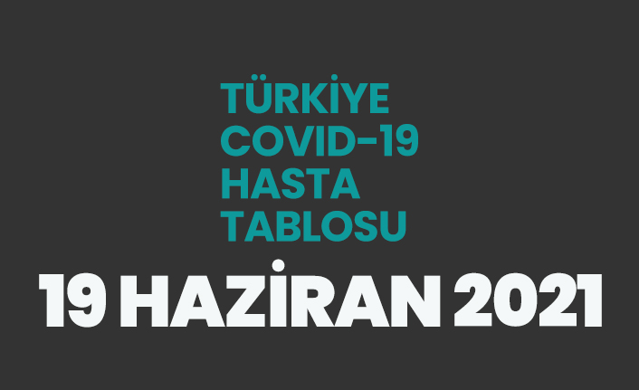 19 Haziran 2021 koronavirüs vaka tablosu açıklandı