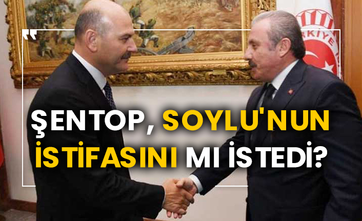 Şentop, Soylu'nun istifasını mı istedi?
