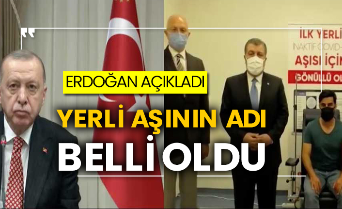 Erdoğan açıkladı: Yerli aşının adı belli oldu