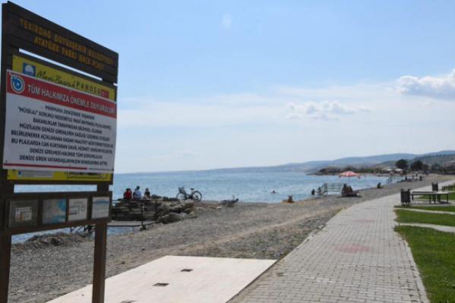 Mavi bayraklı plajlar kapandı