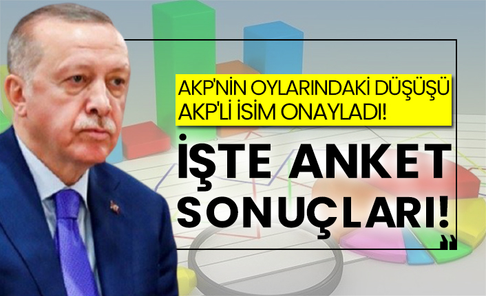 AKP'nin oylarındaki düşüşü AKP'li isim onayladı! İşte anket sonuçları!