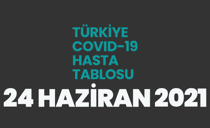 24 Haziran 2021 koronavirüs vaka tablosu açıklandı