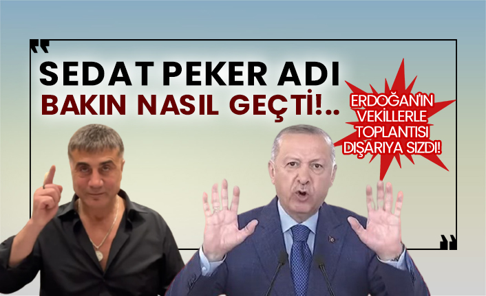 Erdoğan'ın vekillerle toplantısı dışarıya sızdı! Sedat Peker adı bakın nasıl geçti!..