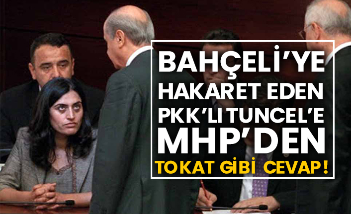 Bahçeli’ye hakaret eden Pkk'lı Tuncel’e MHP’den tokat gibi cevap!