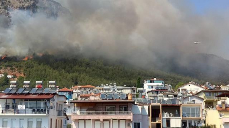 Kaş'ta korkutan orman yangını!