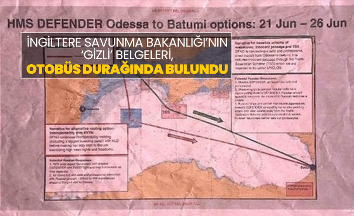 İngiltere Savunma Bakanlığı’nın  ‘gizli’ belgeleri, otobüs durağında bulundu