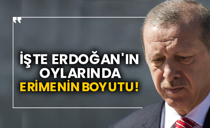 İşte Erdoğan'ın oylarında erimenin boyutu!