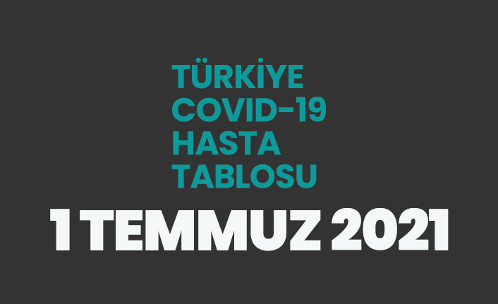 1 Temmuz 2021 koronavirüs vaka tablosu açıklandı