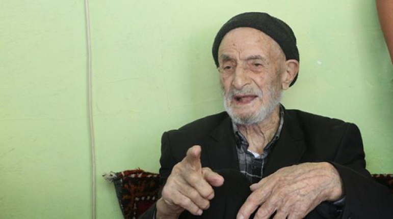 Kola tutkunu Mahmut dede 110 yaşında