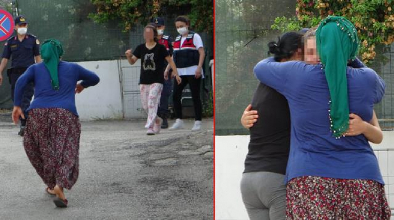 Kaçırılan genç kız, kurtarıldı! Ailesine kavuşma anı yürekleri burktu