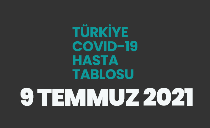 9 Temmuz 2021 koronavirüs vaka tablosu açıklandı