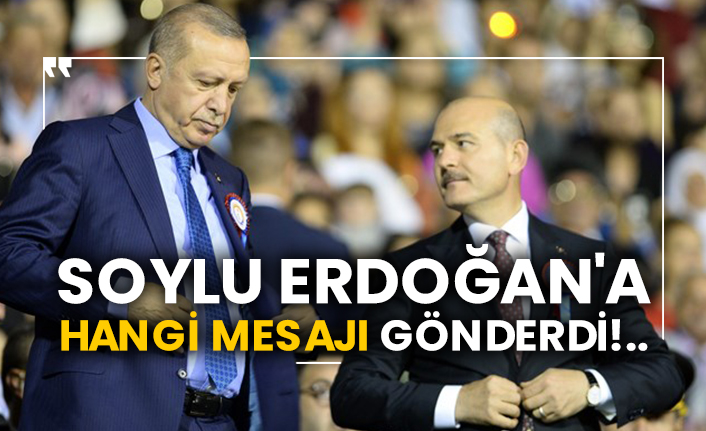 Soylu, Erdoğan'a hangi mesajı gönderdi!..