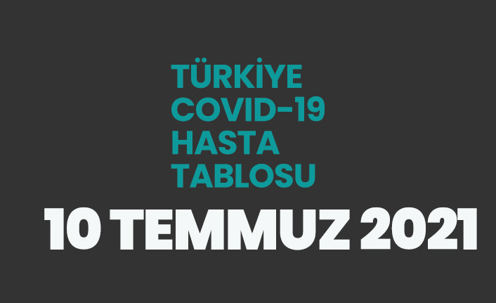 10 Temmuz 2021 koronavirüs vaka tablosu açıklandı