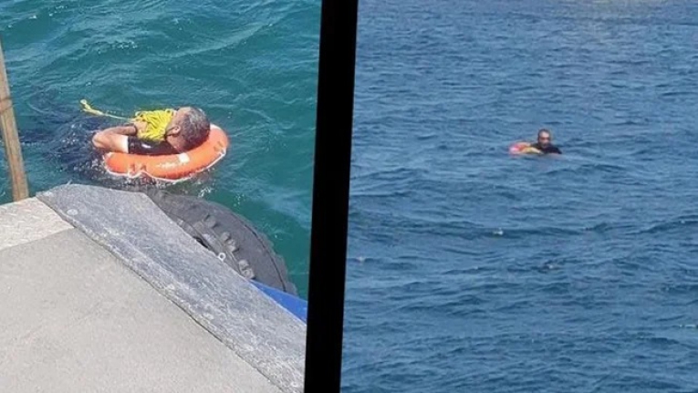 Vapurdan denize yolcu düştüğü fark edilmedi!