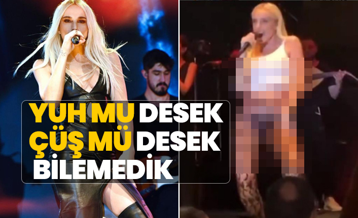 Gülşen'in sahne kıyafeti yuh dedirtti