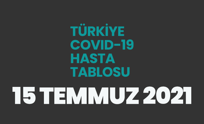 15 Temmuz 2021 koronavirüs tablosu açıklandı
