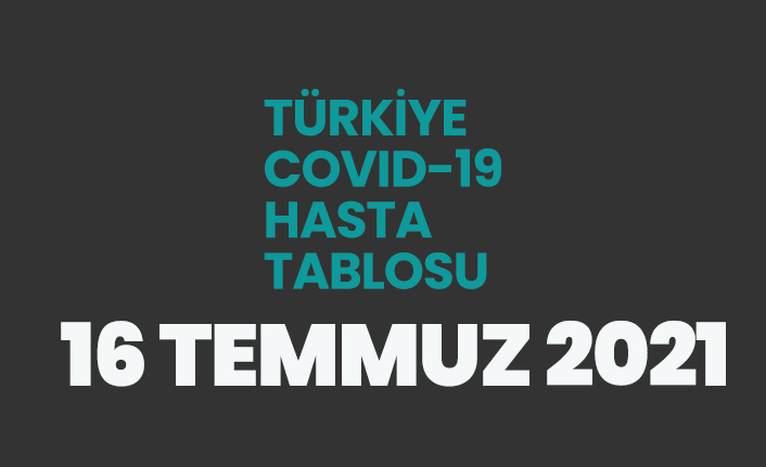 16 Temmuz 2021 koronavirüs tablosu açıklandı