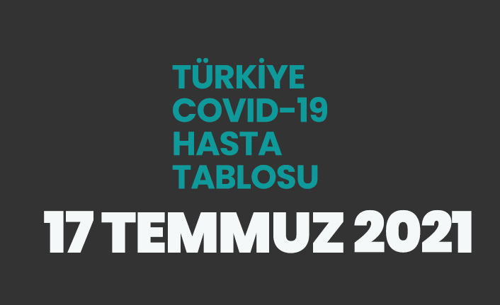 17 Temmuz 2021 koronavirüs vaka tablosu açıklandı