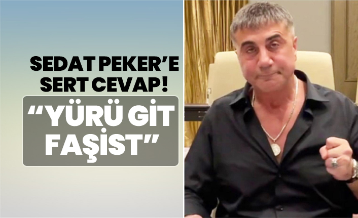 Sedat Peker’e sert cevap! "Yürü git faşist"