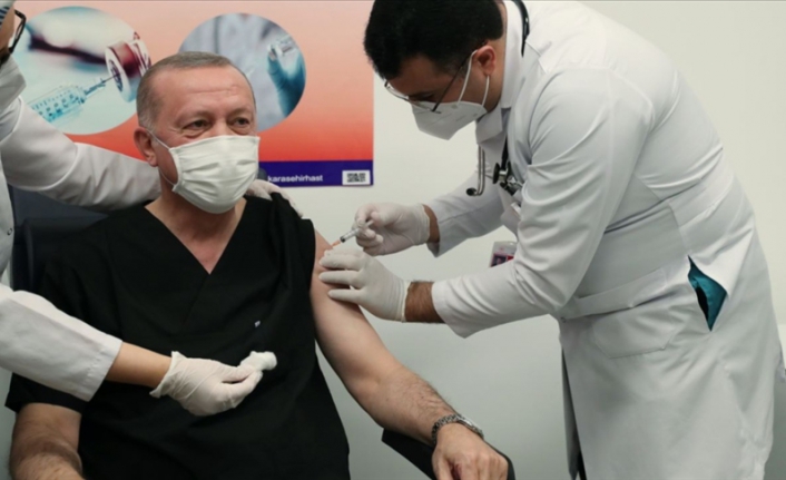 Erdoğan'dan yerli aşı açıklaması