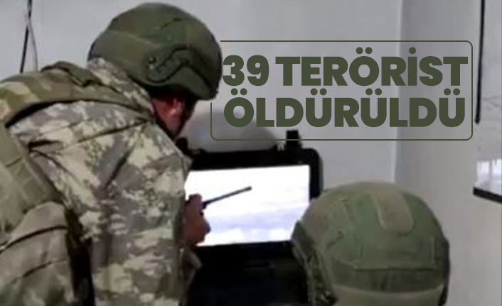 39 terörist etkisiz hale getirildi