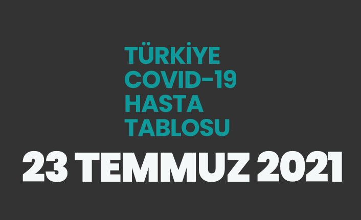 23 Temmuz 2021 koronavirüs vaka tablosu açıklandı
