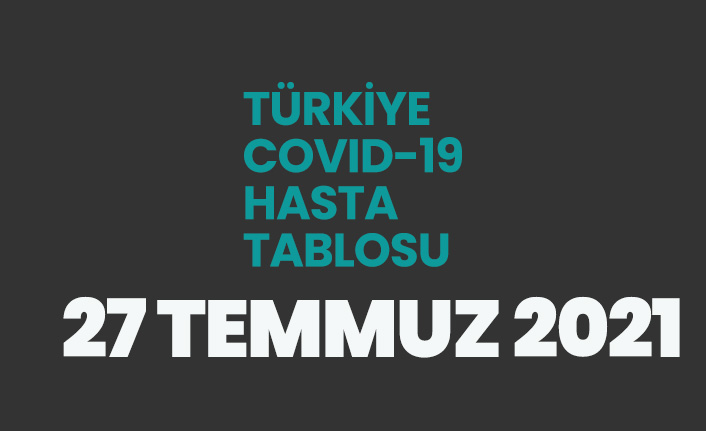 27 Temmuz 2021 Türkiye'de koronavirüs tablosu açıklandı