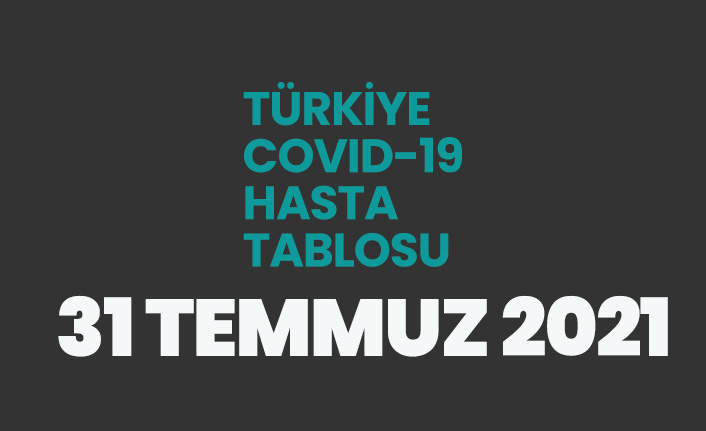 31 Temmuz 2021 Türkiye'de koronavirüs tablosu açıklandı