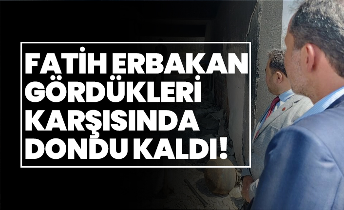 Fatih Erbakan gördükleri karşısında dondu kaldı!