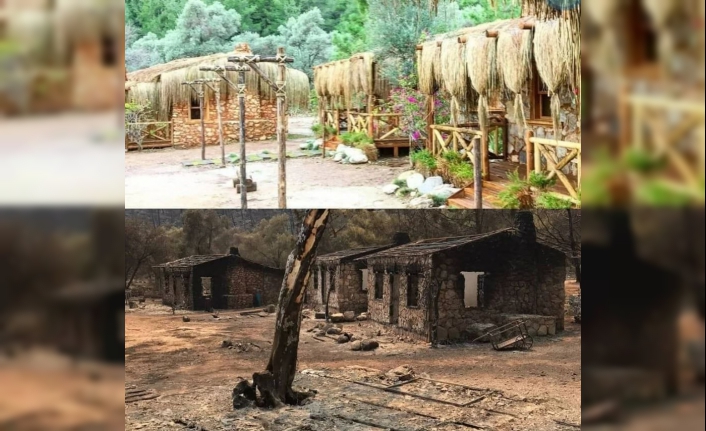 Yangın o filmin çekildiği yeri küle çevirdi