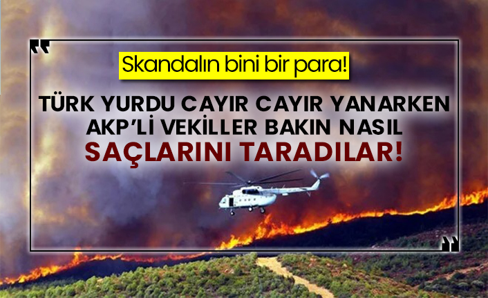 Türk yurdu cayır cayır yanarken AKP’li vekiller bakın nasıl saçlarını taradılar!