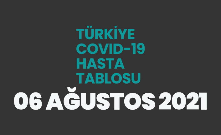 6 Ağustos 2021 koronavirüs vaka tablosu