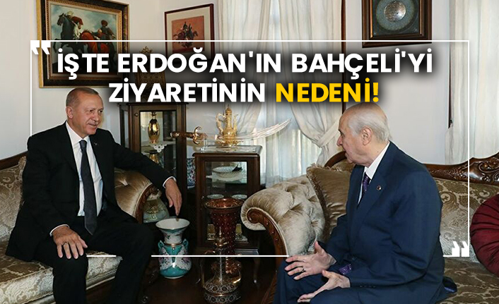 İşte Erdoğan'ın Bahçeli'yi ziyaretinin nedeni!
