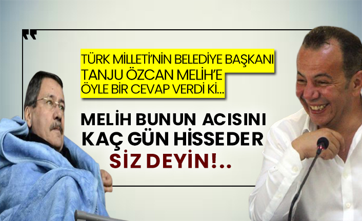 Türk Milleti’nin belediye başkanı Tanju Özcan Melih’e öyle bir cevap verdi ki…