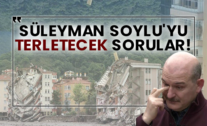 Süleyman Soylu'yu terletecek sorular!
