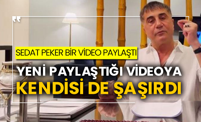 Sedat Peker bir video paylaştı, yeni paylaştığı videoya kendisi de şaşırdı