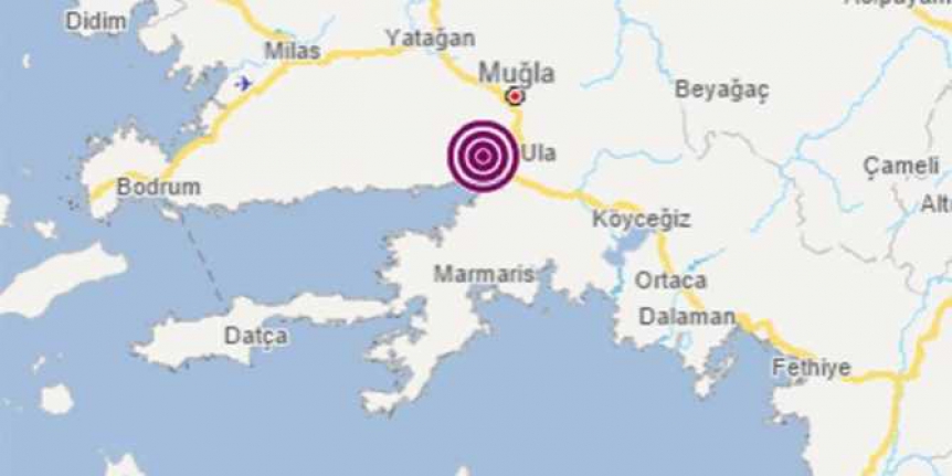 Muğla'da korkutan deprem