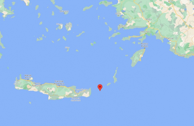 Girit Adası açıklarında deprem
