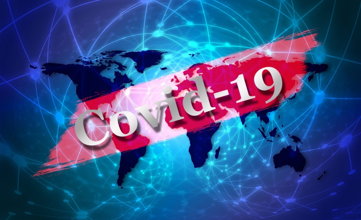 Dikkat çeken Covid yazısı