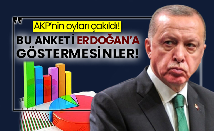 AKP’nin oyları çakıldı! Bu anketi Erdoğan’a göstermesinler!