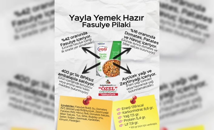 Yayla Yemek Hazır Fasulye Pilaki