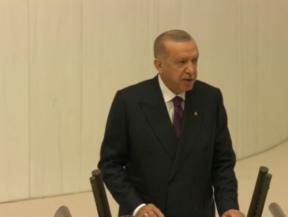 Erdoğan Meclis açılışında konuşuyor