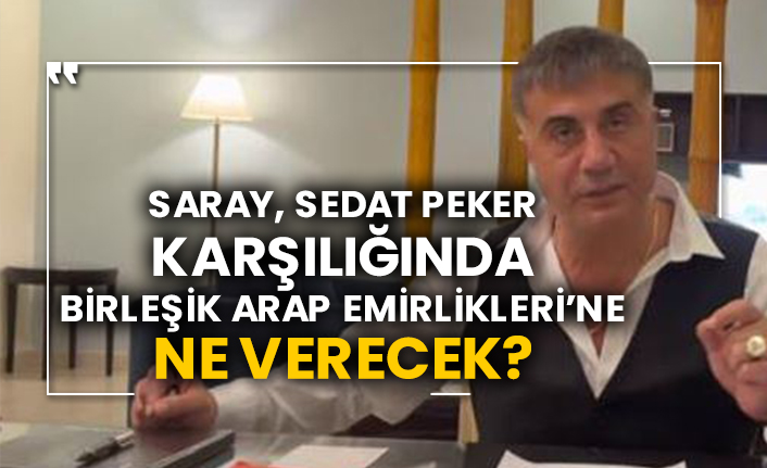 Saray, Sedat Peker karşılığında Birleşik Arap Emirlikleri’ne ne verecek?