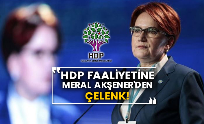 HDP faaliyetine Meral Akşener'den çelenk!