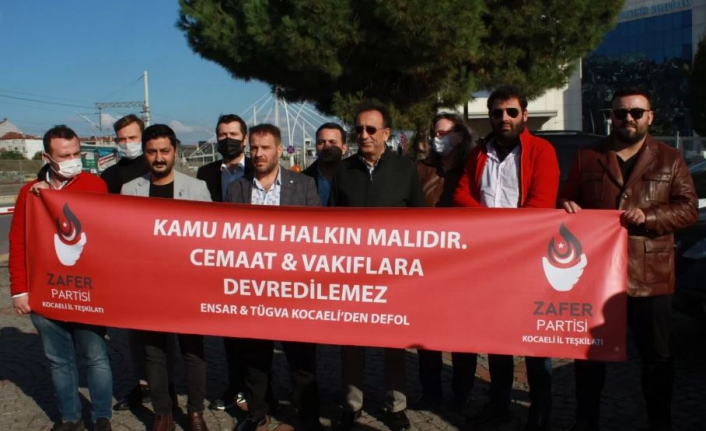 Zafer Partisi'nden Pembe Köşk’ün Ensar Vakfı ve TÜGVA’ya devredilişine protesto!