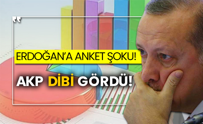 Erdoğan’a anket şoku! AKP dibi gördü!