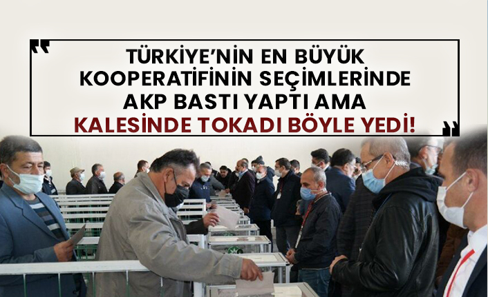 Türkiye’nin en büyük kooperatifinin seçimlerinde AKP bastı yaptı ama kalesinde tokadı böyle yedi!