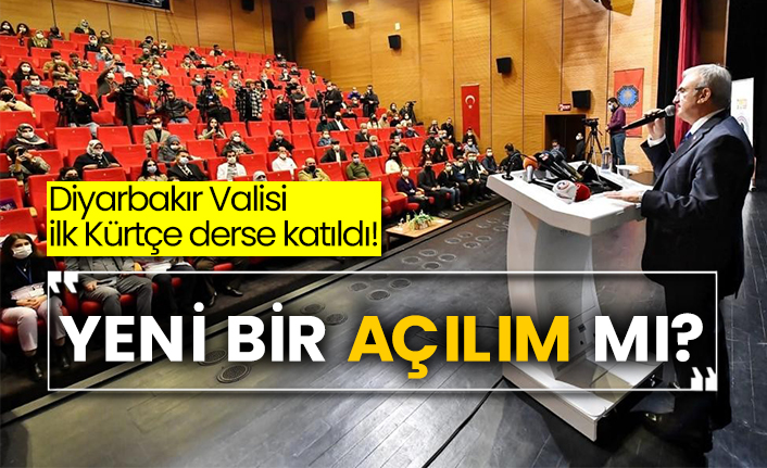 Diyarbakır Valisi ilk Kürtçe derse katıldı!  Yeni bir açılım mı?